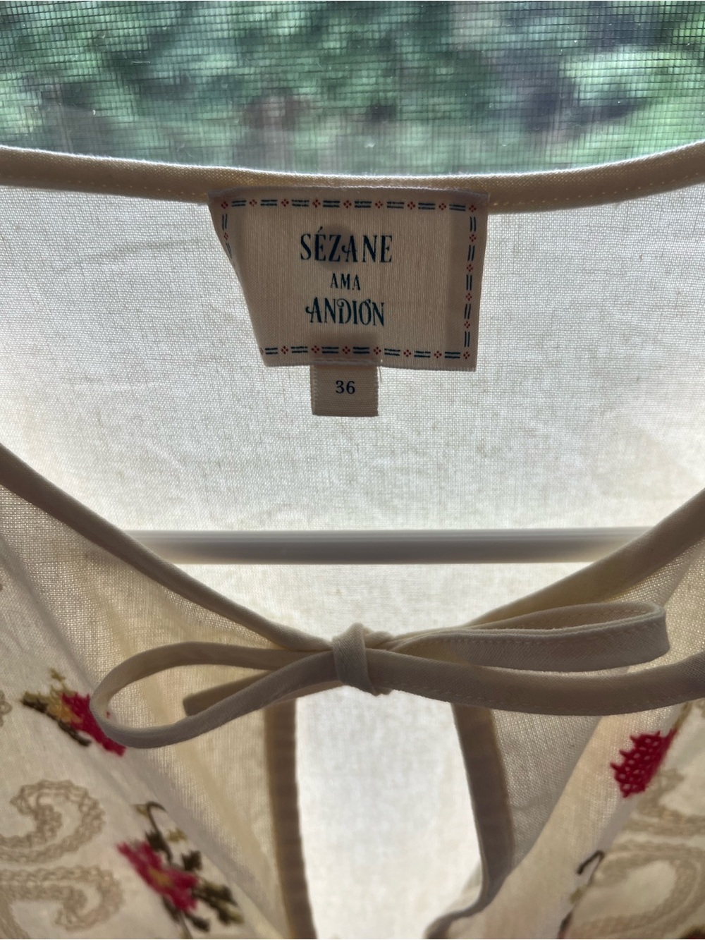 Sezane Zelia Blouse - Sezane x Andion - NWOT - Size 4 / 36 - Picture 4 of 5
